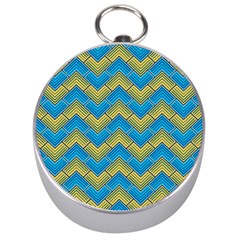 Blue And Yellow Silver Compasses