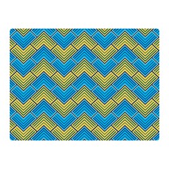 Blue And Yellow Double Sided Flano Blanket (mini) 