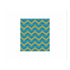 Blue And Yellow Double Sided Flano Blanket (large) 