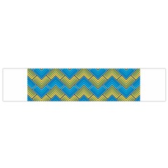 Blue And Yellow Flano Scarf (small)