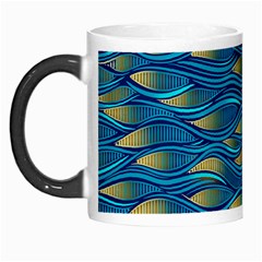 Blue Waves Morph Mugs by FunkyPatterns