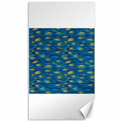 Blue Waves Canvas 40  X 72   by FunkyPatterns