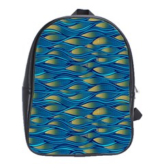 Blue Waves School Bags(large) 