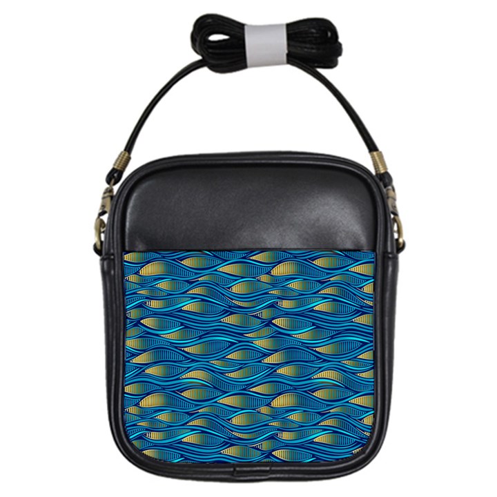 Blue Waves Girls Sling Bags