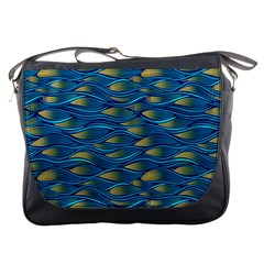 Blue Waves Messenger Bags