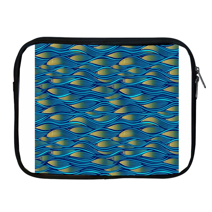 Blue Waves Apple iPad 2/3/4 Zipper Cases