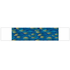 Blue Waves Flano Scarf (large)