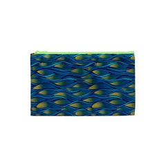 Blue Waves Cosmetic Bag (xs) by FunkyPatterns