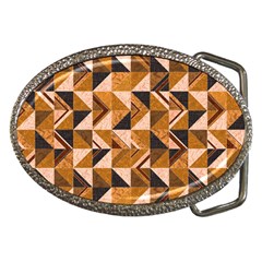 Brown Tiles Belt Buckles by FunkyPatterns