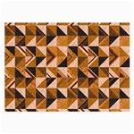 Brown Tiles Large Glasses Cloth (2-Side) Front