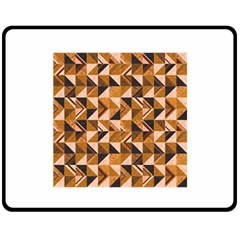 Brown Tiles Fleece Blanket (medium) 