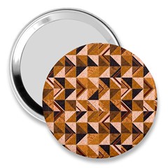 Brown Tiles 3  Handbag Mirrors by FunkyPatterns