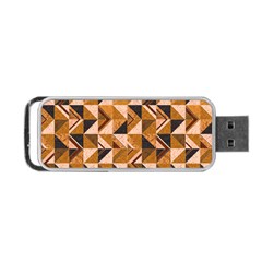 Brown Tiles Portable Usb Flash (one Side)