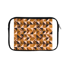 Brown Tiles Apple Ipad Mini Zipper Cases by FunkyPatterns