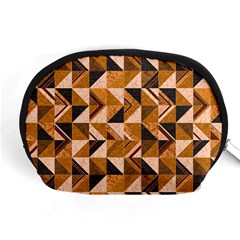 Brown Tiles Accessory Pouches (medium)  by FunkyPatterns