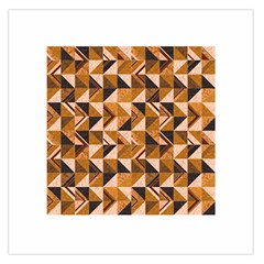 Brown Tiles Large Satin Scarf (square)