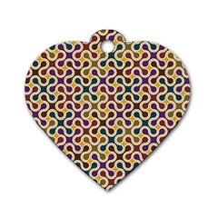 Funky Reg Dog Tag Heart (one Side) by FunkyPatterns