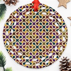 Funky Reg Round Filigree Ornament (2side) by FunkyPatterns