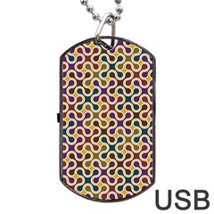 Funky Reg Dog Tag Usb Flash (one Side) by FunkyPatterns