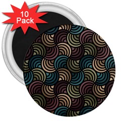 Glowing Abstract 3  Magnets (10 Pack) 