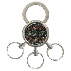 Glowing Abstract 3-ring Key Chains by FunkyPatterns