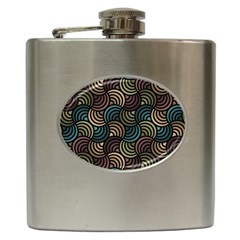 Glowing Abstract Hip Flask (6 Oz) by FunkyPatterns