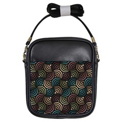 Glowing Abstract Girls Sling Bags by FunkyPatterns