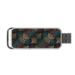 Glowing Abstract Portable Usb Flash (two Sides)