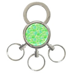 Green Glowing 3-ring Key Chains by FunkyPatterns