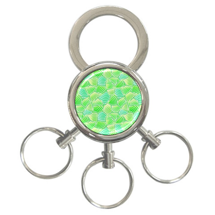 Green Glowing 3-Ring Key Chains