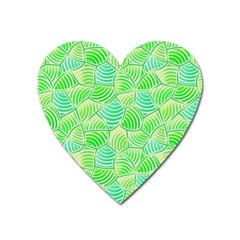 Green Glowing Heart Magnet