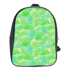 Green Glowing School Bags(large)  by FunkyPatterns