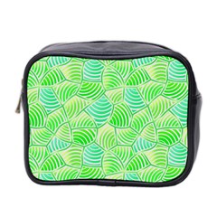 Green Glowing Mini Toiletries Bag 2-side by FunkyPatterns