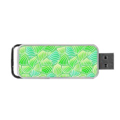 Green Glowing Portable Usb Flash (two Sides) by FunkyPatterns