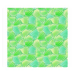 Green Glowing Double Sided Flano Blanket (small)  by FunkyPatterns