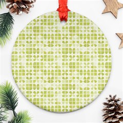 Pastel Green Ornament (round)  by FunkyPatterns