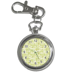 Pastel Green Key Chain Watches by FunkyPatterns