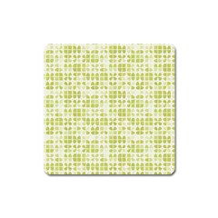 Pastel Green Square Magnet by FunkyPatterns