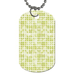 Pastel Green Dog Tag (one Side) by FunkyPatterns