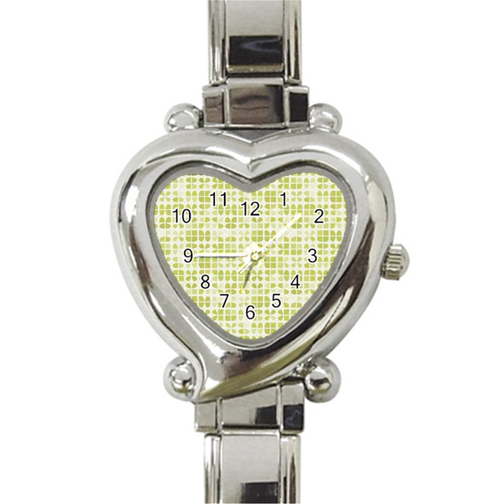 Pastel Green Heart Italian Charm Watch