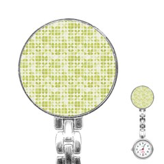 Pastel Green Stainless Steel Nurses Watch by FunkyPatterns