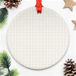 Pastel Pattern Ornament (Round)  Front