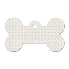 Pastel Pattern Dog Tag Bone (one Side)