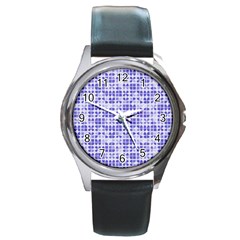 Pastel Purple Round Metal Watch