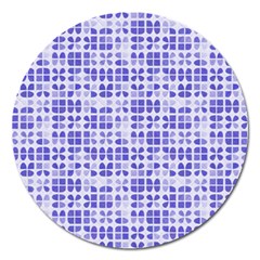 Pastel Purple Magnet 5  (round) by FunkyPatterns