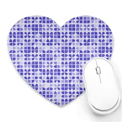 Pastel Purple Heart Mousepads