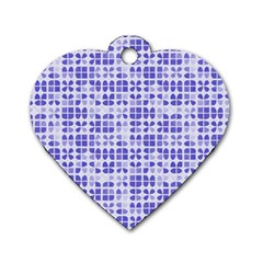 Pastel Purple Dog Tag Heart (One Side)