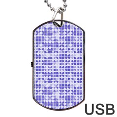 Pastel Purple Dog Tag Usb Flash (one Side) by FunkyPatterns