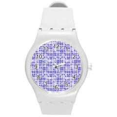 Pastel Purple Round Plastic Sport Watch (M)