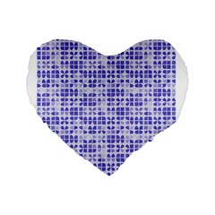 Pastel Purple Standard 16  Premium Heart Shape Cushions